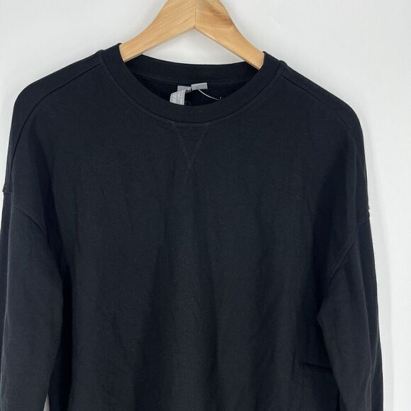 Sweaty Betty Sweatshirt Size Small Black After Class Split Side Oversized Yoga - Picture 2 of 10